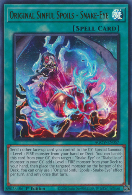 AGOV-EN057 Original Sinful Spoils – Snake-Eye (Ultra Rare)