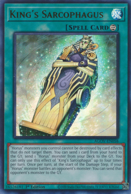 AGOV-EN058 King’s Sarcophagus (Ultra Rare)