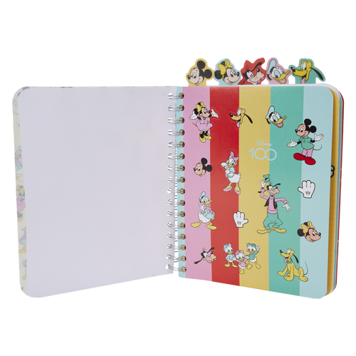Disney: Disney100 Mickey & Friends Classic Stationary Spiral Tab Journal