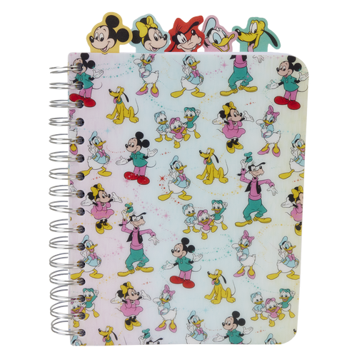 Disney: Disney100 Mickey & Friends Classic Stationary Spiral Tab Journal