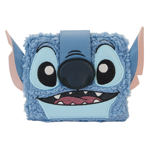 Disney: Stitch Plush Sherpa Cosplay Bifold Wallet
