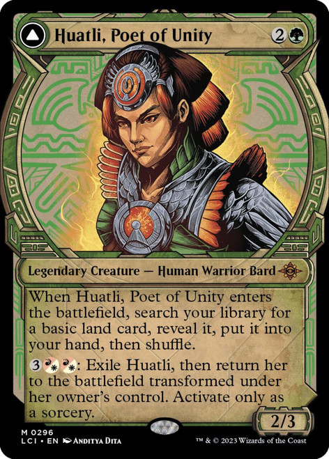 Huatli, Poet of Unity // Roar of the Fifth People (Showcase Frame)