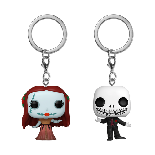 Pocket POP! Disney - The Nightmare Before Christmas Formal Sally & Jack Skellington Keychain 2-Pack