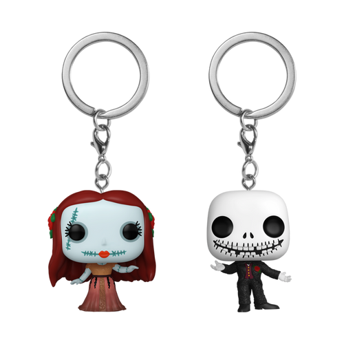 Pocket POP! Disney - The Nightmare Before Christmas Formal Sally & Jack Skellington Keychain 2-Pack