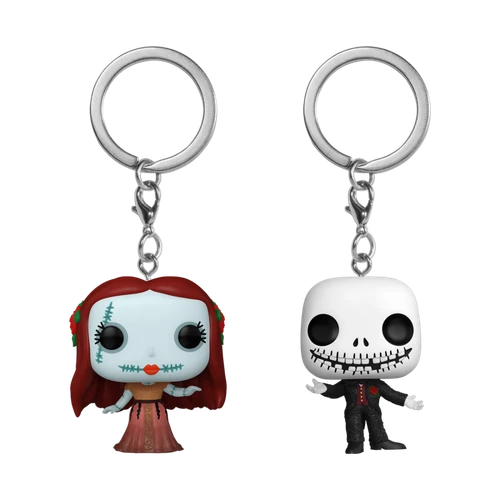Pocket POP! Disney - The Nightmare Before Christmas Formal Sally & Jack Skellington Keychain 2-Pack