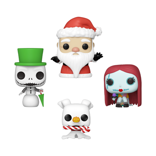 The Nightmare Before Christmas Holiday Pocket POP! 4-Pack