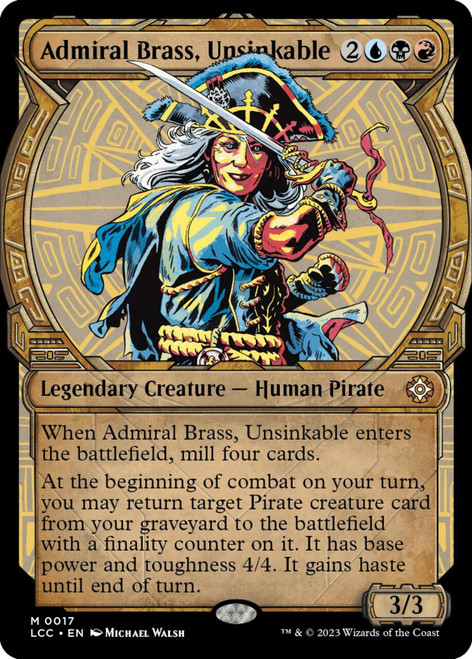 Admiral Brass, Unsinkable (Showcase Frame)