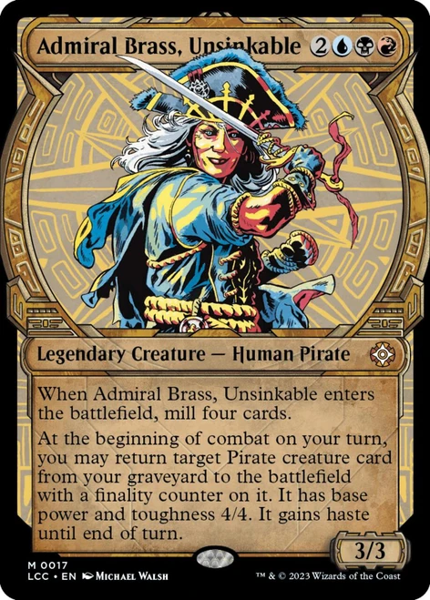 Admiral Brass, Unsinkable (Showcase Frame)