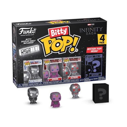 Bitty POP! Marvel The Infinity Saga: War Machine, Vision & Ultron 4-Pack