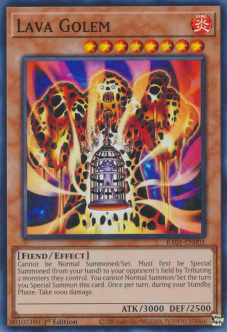 RA01-EN001 Lava Golem (Collector's Rare)