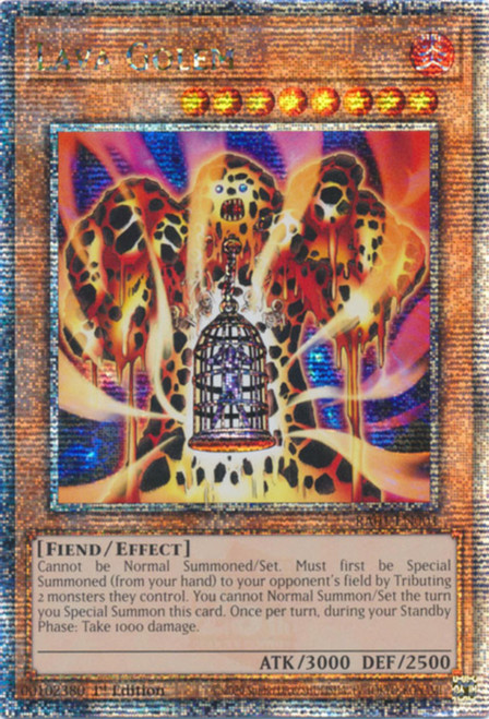 RA01-EN001 Lava Golem (Quarter Century Secret Rare)