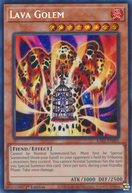 RA01-EN001 Lava Golem (Secret Rare)