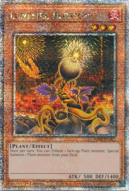RA01-EN002 Lonefire Blossom (Quarter Century Secret Rare)