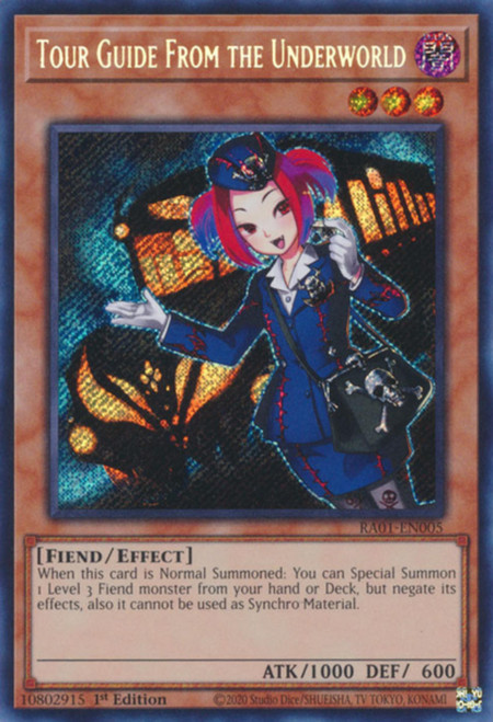RA01-EN005 Tour Guide From the Underworld (Secret Rare)