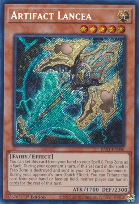 RA01-EN006 Artifact Lancea (Secret Rare)