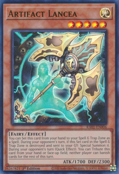 RA01-EN006 Artifact Lancea (Ultra Rare)