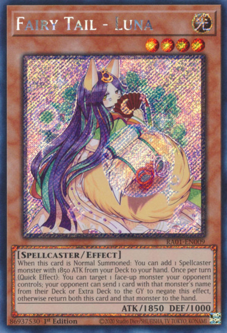 RA01-EN009 Fairy Tail - Luna (Platinum Secret Rare)