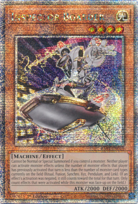 RA01-EN010 Inspector Boarder (Quarter Century Secret Rare)