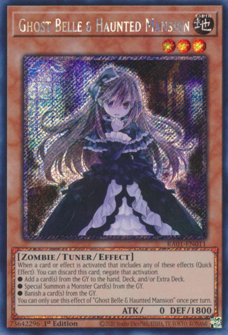 RA01-EN011 Ghost Belle & Haunted Mansion (Platinum Secret Rare)
