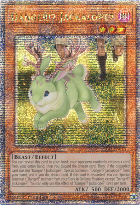 RA01-EN013 Danger!? Jackalope? (Quarter Century Secret Rare)