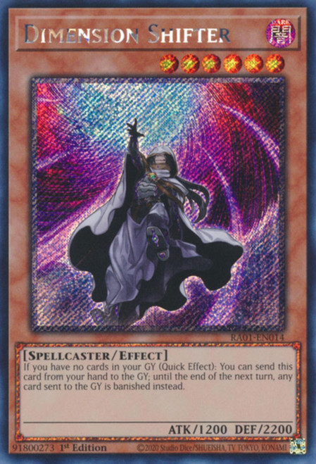RA01-EN014 Dimension Shifter (Platinum Secret Rare)