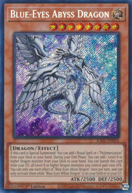 RA01-EN016 Blue-Eyes Abyss Dragon (Secret Rare)