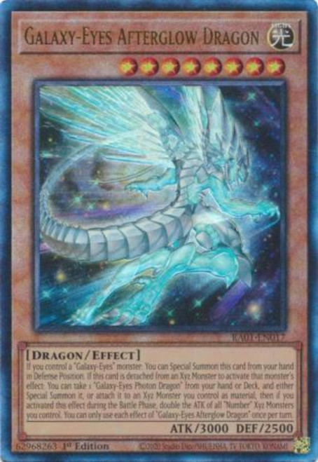 RA01-EN017 Galaxy-Eyes Afterglow Dragon (Ultimate Rare)