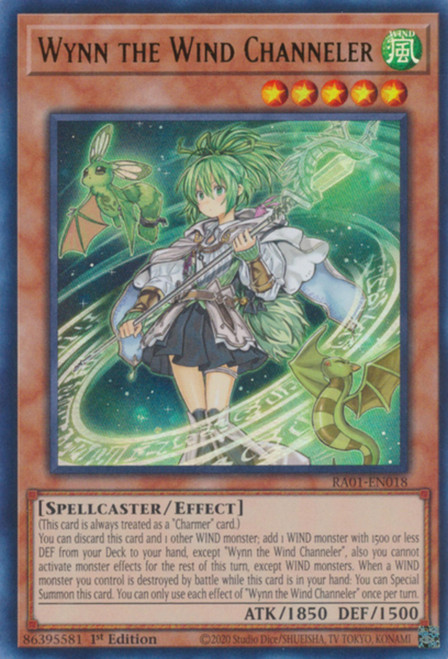 RA01-EN018 Wynn the Wind Channeler (Ultra Rare)