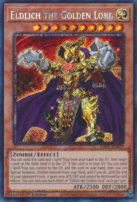 RA01-EN019 Eldlich the Golden Lord (Platinum Secret Rare)