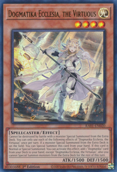 RA01-EN020 Dogmatika Ecclesia, the Virtuous (Ultra Rare)