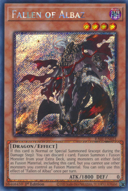 RA01-EN021 Fallen of Albaz (Platinum Secret Rare)
