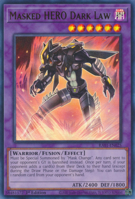 RA01-EN025 Masked HERO Dark Law (Ultra Rare)