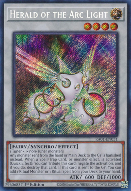 RA01-EN031 Herald of the Arc Light (Secret Rare)