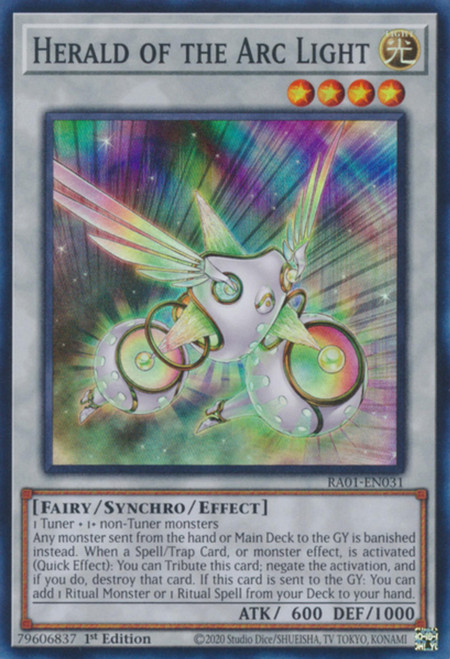 RA01-EN031 Herald of the Arc Light (Super Rare)
