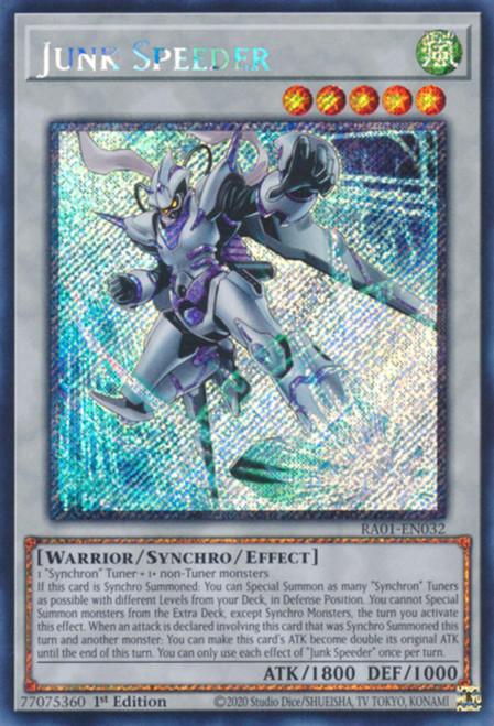 RA01-EN032 Junk Speeder (Platinum Secret Rare)