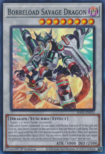 RA01-EN033 Borreload Savage Dragon (Collector's Rare)