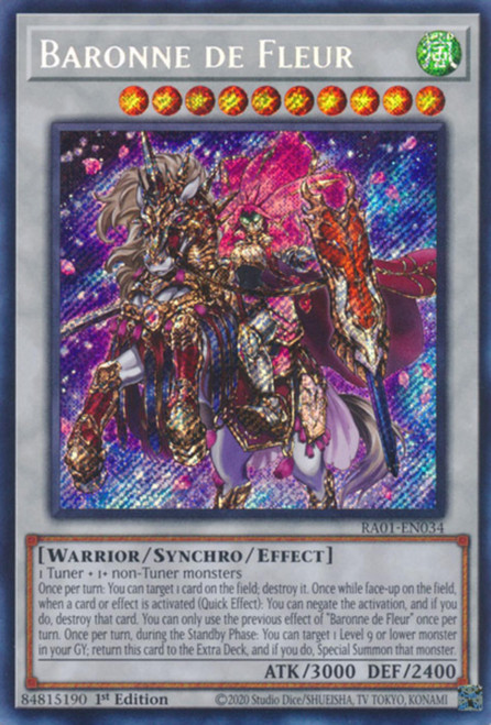 RA01-EN034 Baronne de Fleur (Secret Rare)