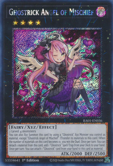 RA01-EN036 Ghostrick Angel of Mischief (Platinum Secret Rare)
