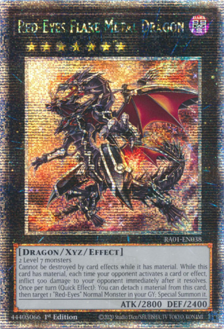 RA01-EN038 Red-Eyes Flare Metal Dragon (Quarter Century Secret Rare)