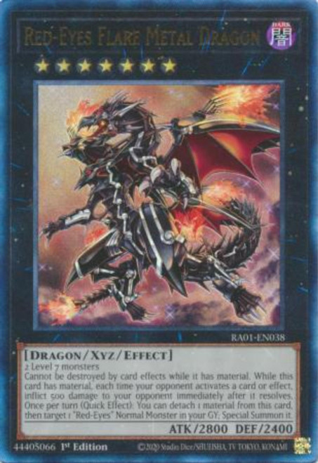 RA01-EN038 Red-Eyes Flare Metal Dragon (Ultimate Rare)