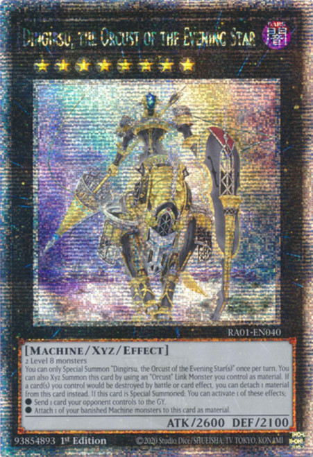 RA01-EN040 Dingirsu, the Orcust of the Evening Star (Quarter Century Secret Rare)