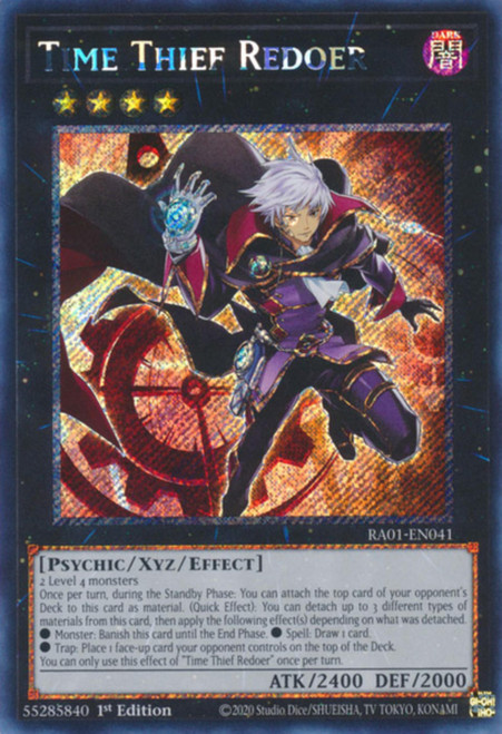 RA01-EN041 Time Thief Redoer (Platinum Secret Rare)