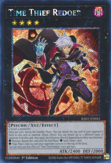 RA01-EN041 Time Thief Redoer (Platinum Secret Rare)