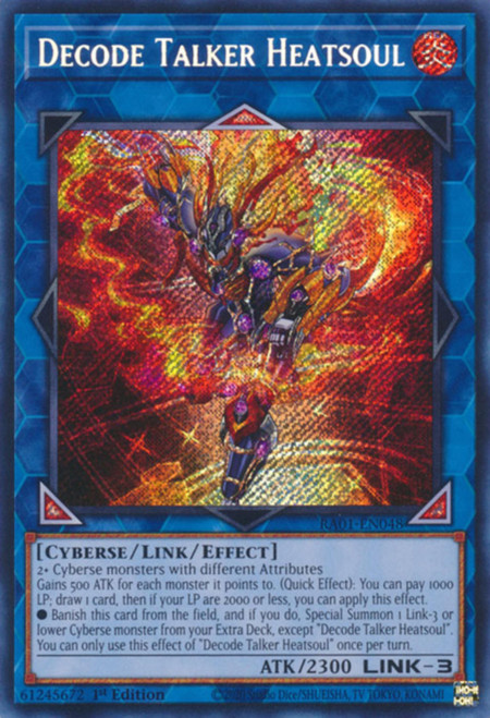 RA01-EN048 Decode Talker Heatsoul (Secret Rare)