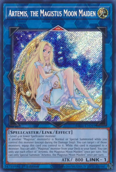 RA01-EN049 Artemis, the Magistus Moon Maiden (Secret Rare)