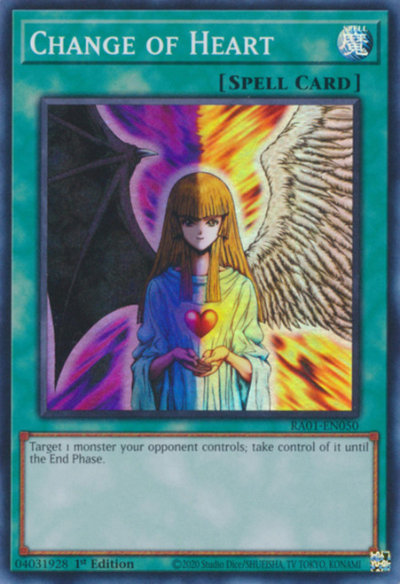 RA01-EN050 Change of Heart (Super Rare)