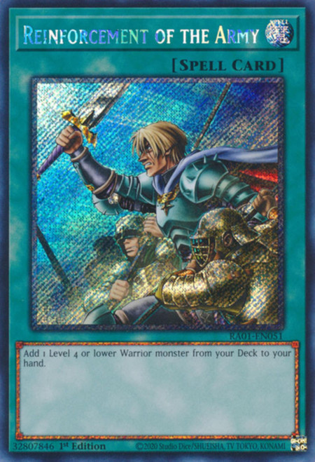 RA01-EN051 Reinforcement of the Army (Platinum Secret Rare)