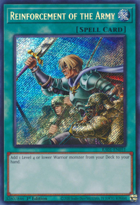 RA01-EN051 Reinforcement of the Army (Secret Rare)