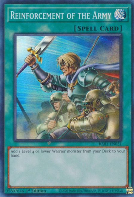 RA01-EN051 Reinforcement of the Army (Super Rare)