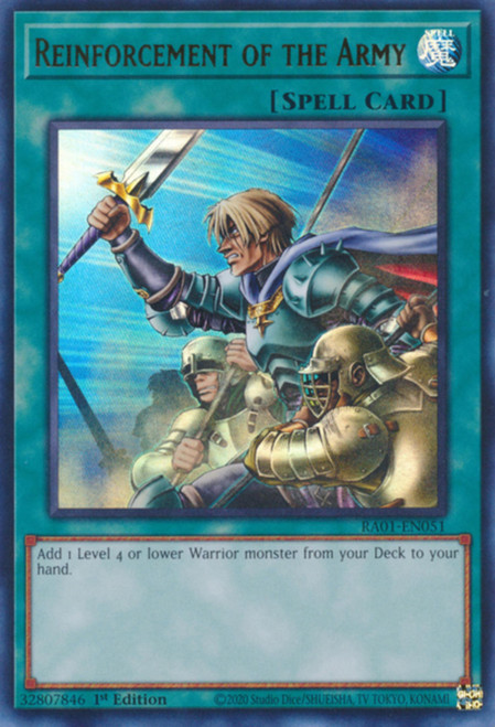 RA01-EN051 Reinforcement of the Army (Ultra Rare)